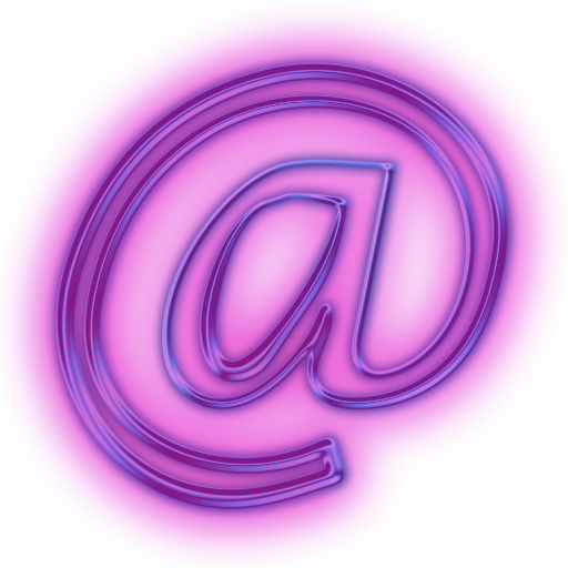 email rain aesthetic neon purple eichner barry marketing icon glowing sign network